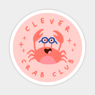 Clever Crab Club Magnet